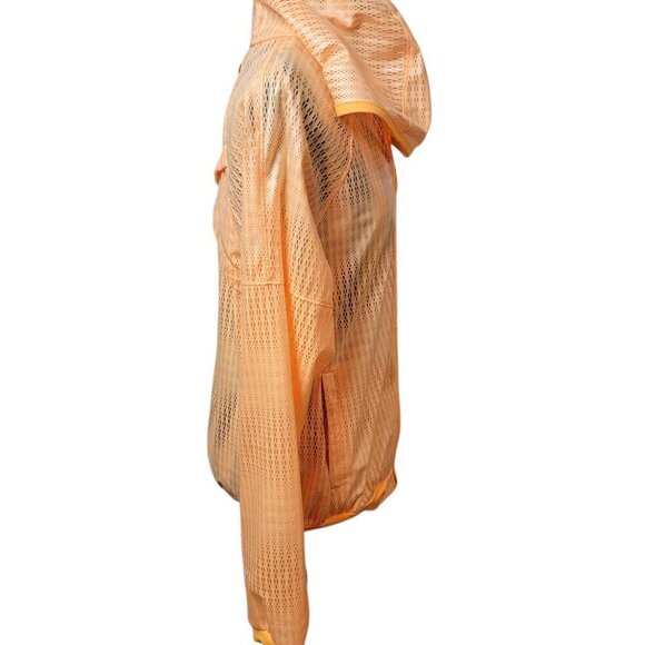 LOLE Women's Small Happy Jacket Orange W Eyelet Pattern Excellent Condition - Picture 8 of 11